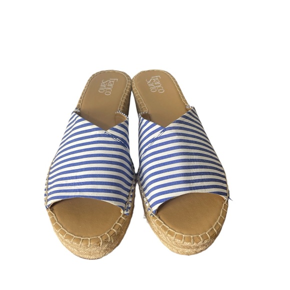 Franco Sarto Nautical Espadrilles Platforms Sandals Shoes Size 10M - Picture 2 of 12